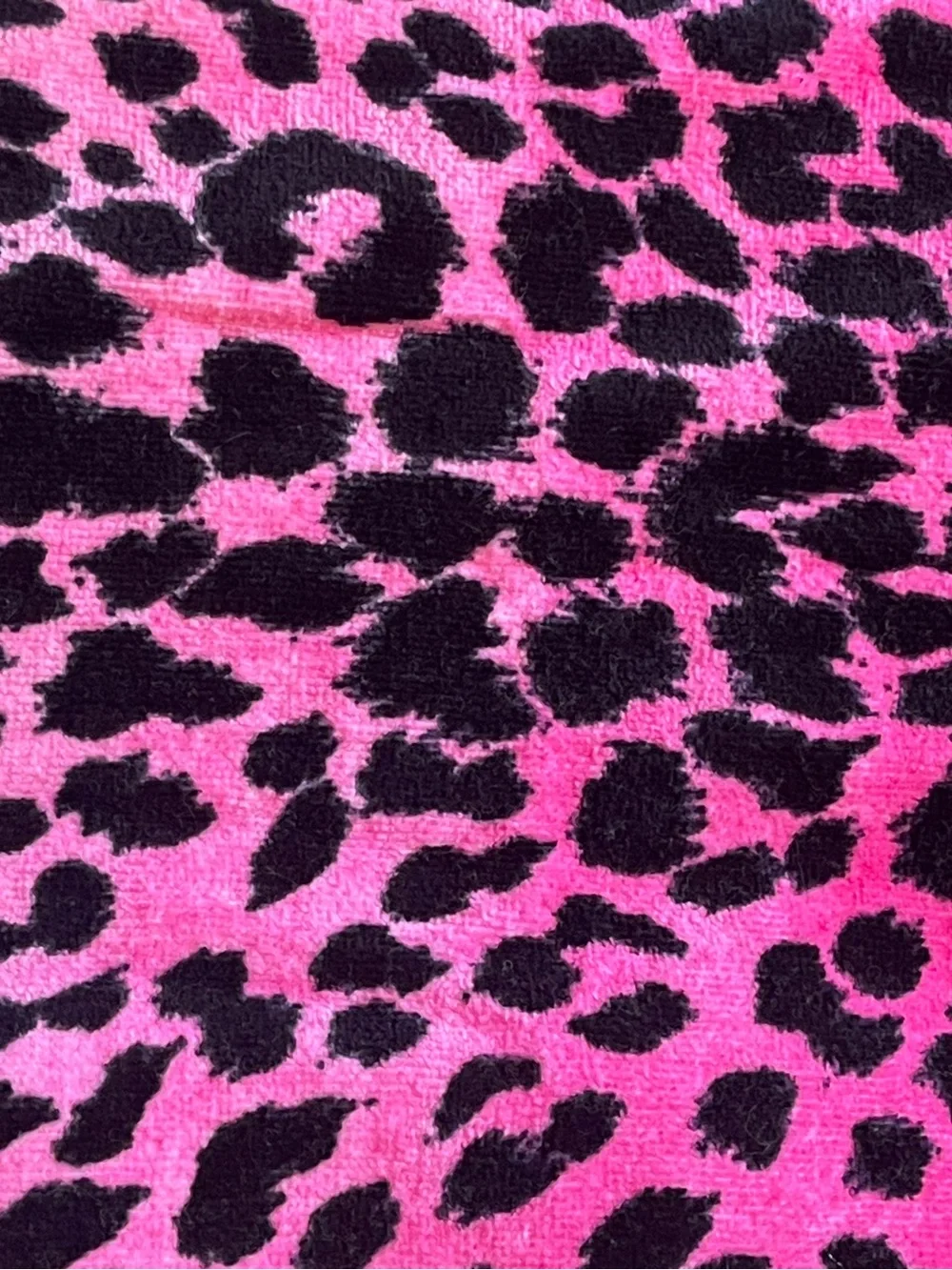Betsey Johnson Ambra Pink Leopard Print Hand Towel